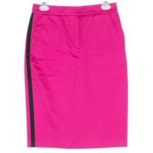 KORS Michael Kors Womens Skirt Pencil Pockets Barbie Hot Pink Black Size 2 FF